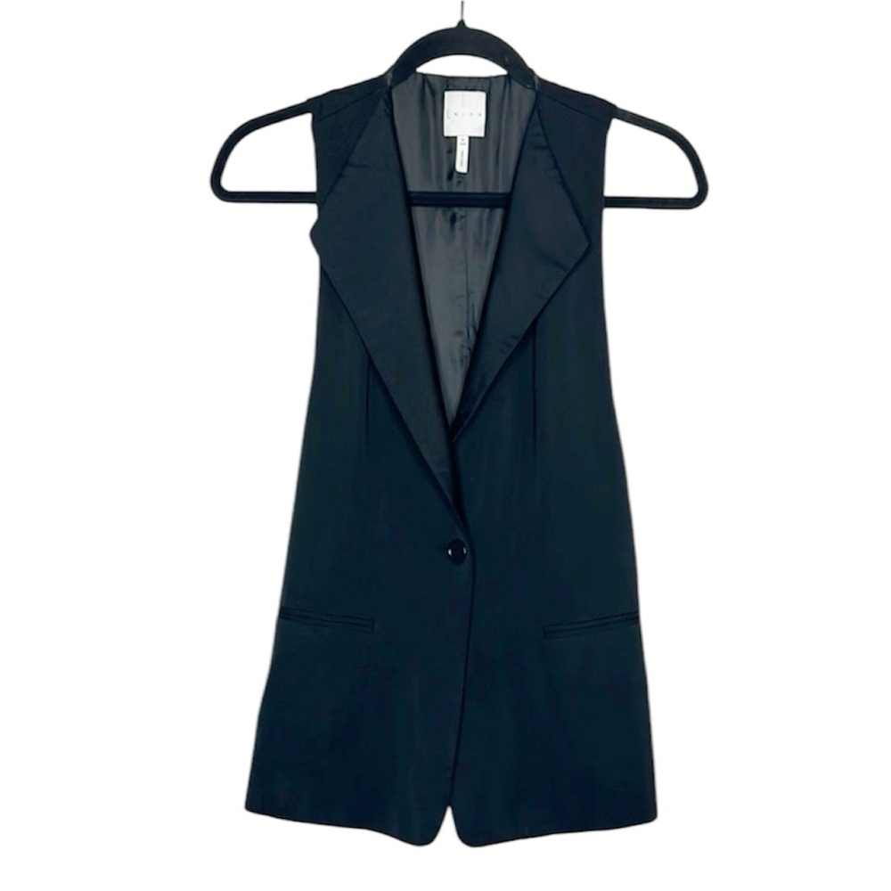 LEITH black long vest top size XS